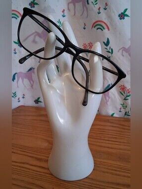 EUC Y2K CHANEL Retrogen 3281 Black & Grey Marble Cat Eye Reading Glasses Frames